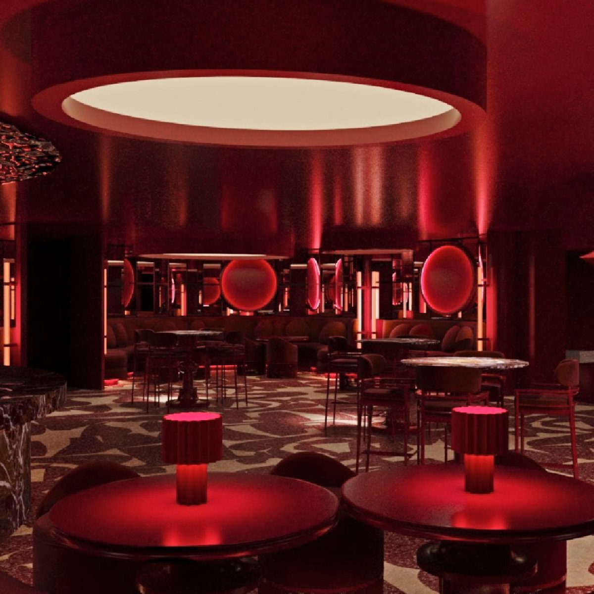 Aces Nightclub DJ stage